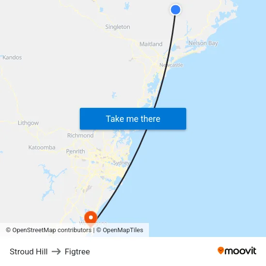 Stroud Hill to Figtree map