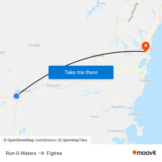 Run-O-Waters to Figtree map