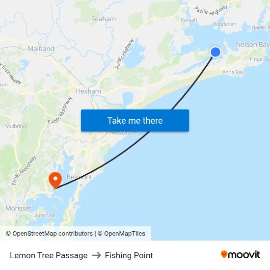Lemon Tree Passage to Fishing Point map