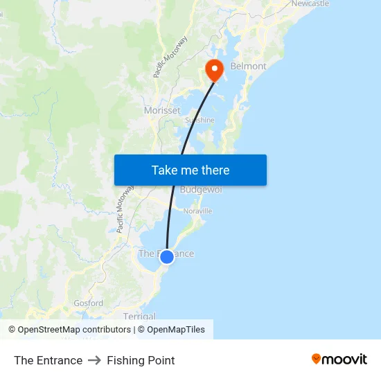 The Entrance to Fishing Point map