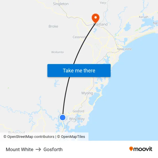 Mount White to Gosforth map
