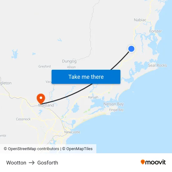 Wootton to Gosforth map