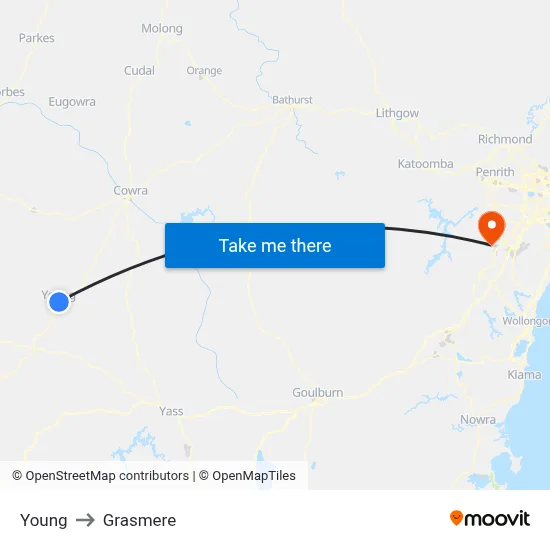 Young to Grasmere map