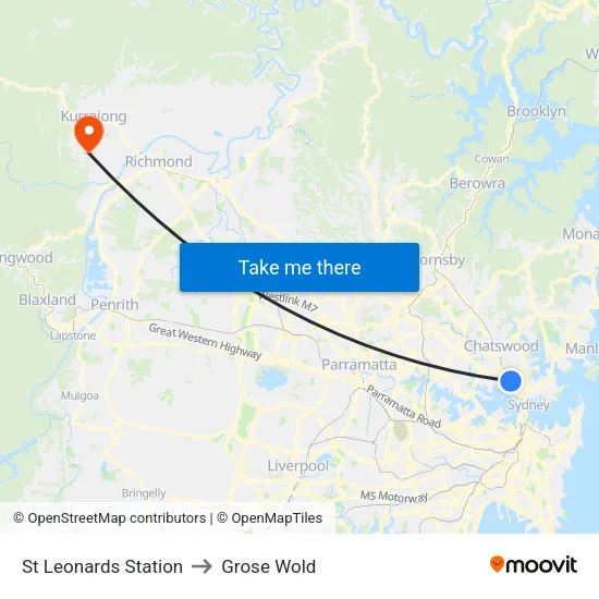 St Leonards Station to Grose Wold map