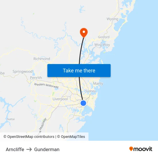 Arncliffe to Gunderman map