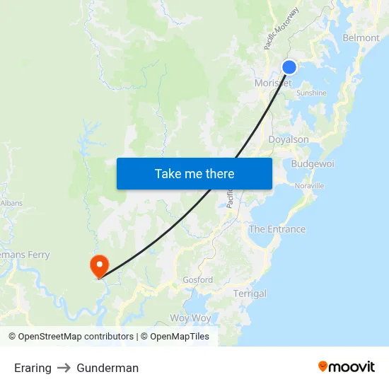 Eraring to Gunderman map