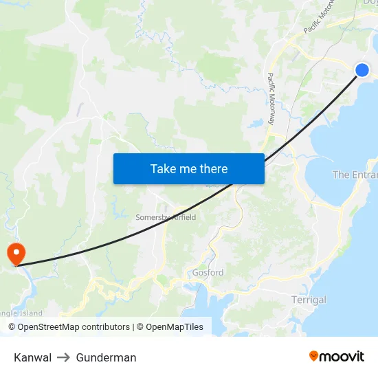 Kanwal to Gunderman map