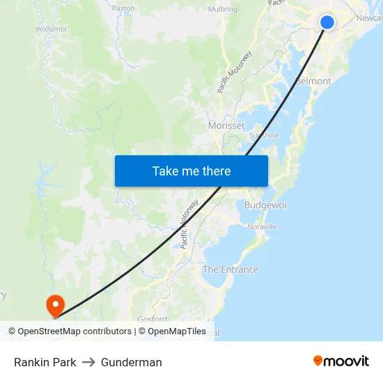 Rankin Park to Gunderman map