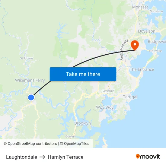 Laughtondale to Hamlyn Terrace map