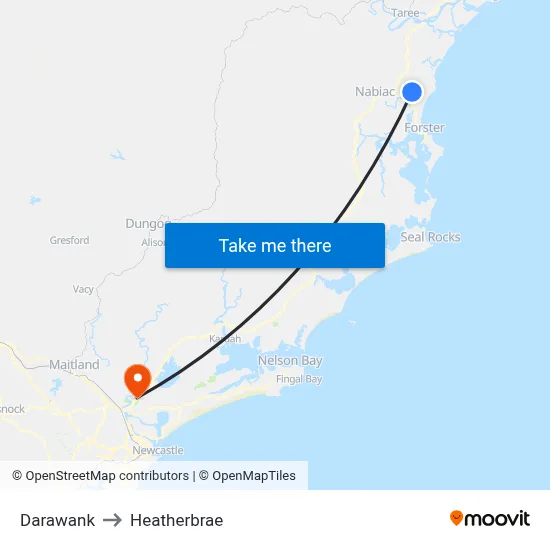 Darawank to Heatherbrae map