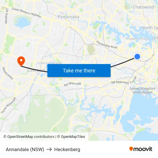 Annandale (NSW) to Heckenberg map