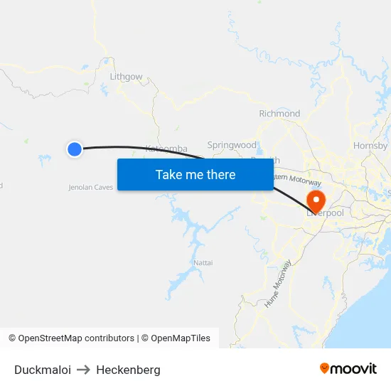 Duckmaloi to Heckenberg map