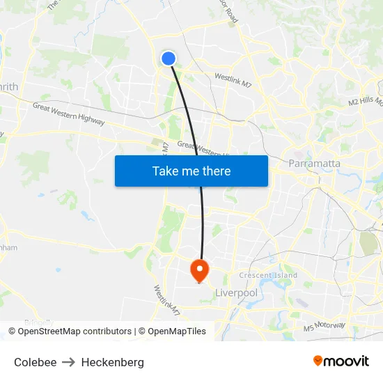 Colebee to Heckenberg map