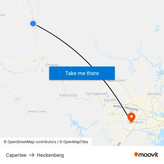 Capertee to Heckenberg map