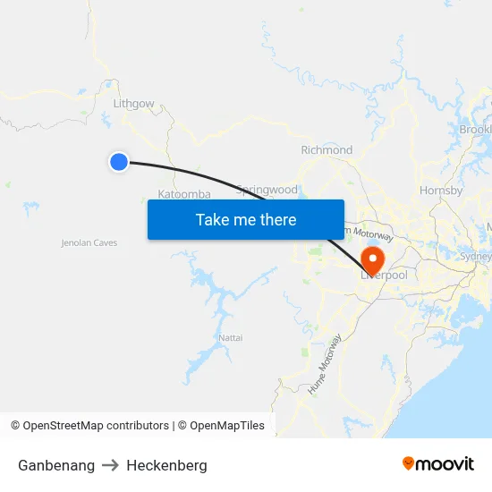 Ganbenang to Heckenberg map