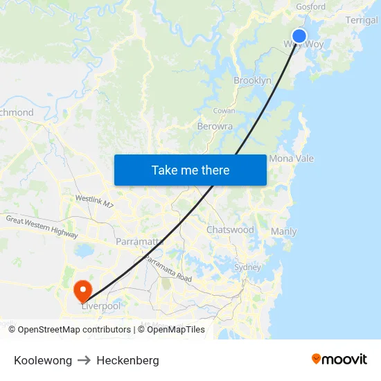 Koolewong to Heckenberg map