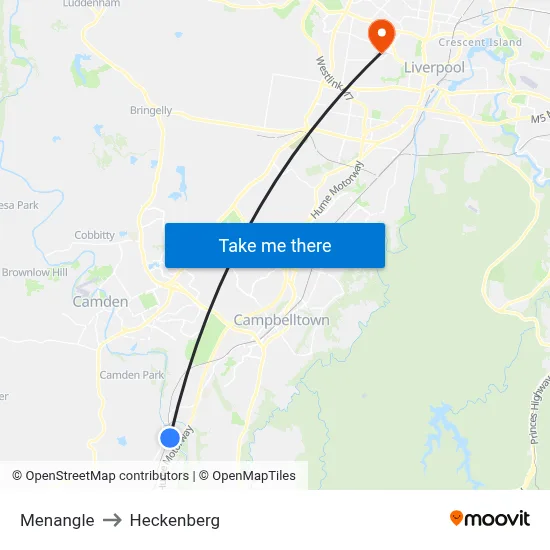 Menangle to Heckenberg map