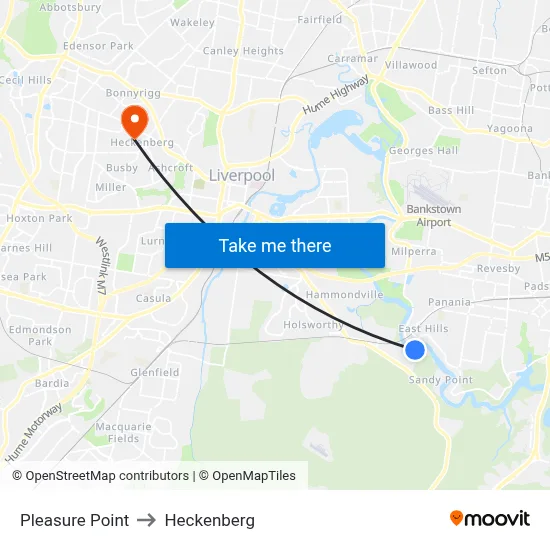 Pleasure Point to Heckenberg map