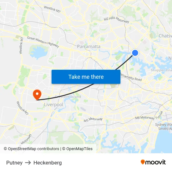 Putney to Heckenberg map