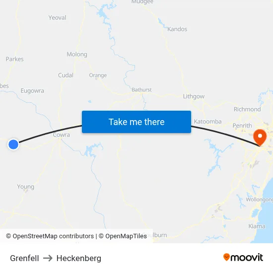 Grenfell to Heckenberg map