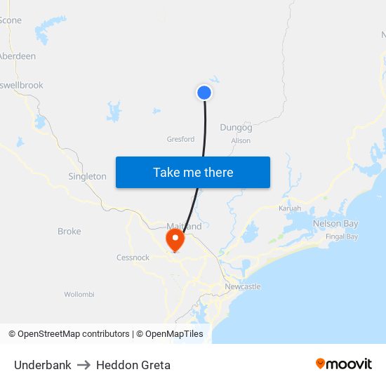 Underbank to Heddon Greta map