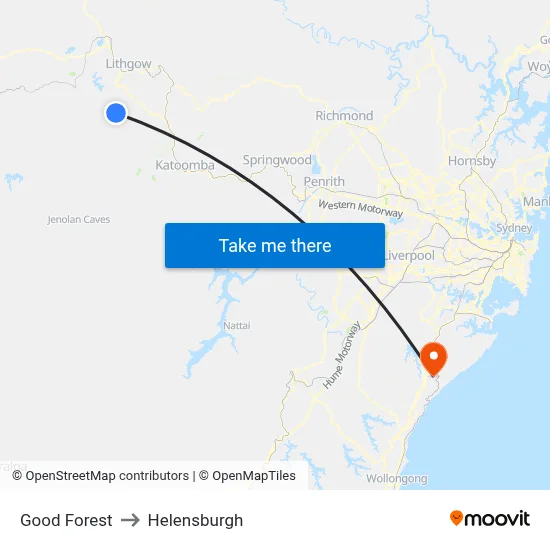Good Forest to Helensburgh map
