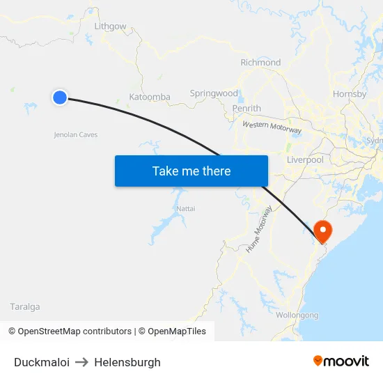 Duckmaloi to Helensburgh map