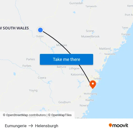 Eumungerie to Helensburgh map