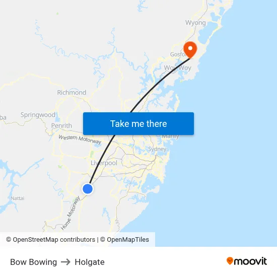 Bow Bowing to Holgate map