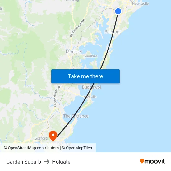 Garden Suburb to Holgate map