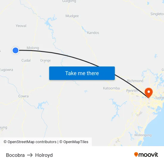 Bocobra to Holroyd map