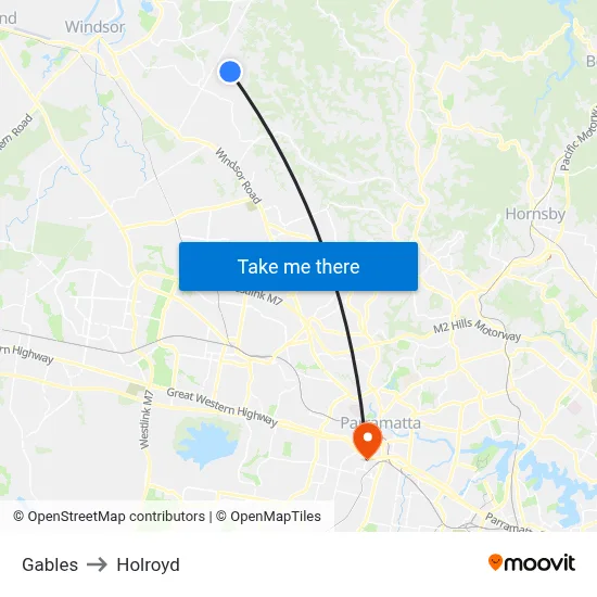 Gables to Holroyd map