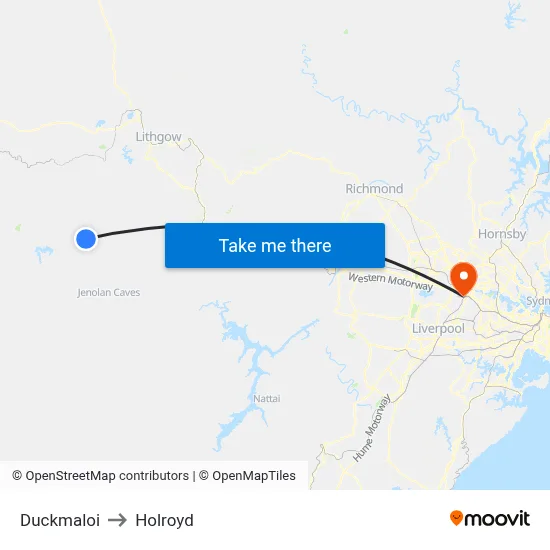 Duckmaloi to Holroyd map
