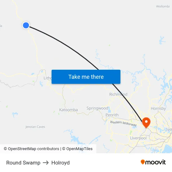 Round Swamp to Holroyd map