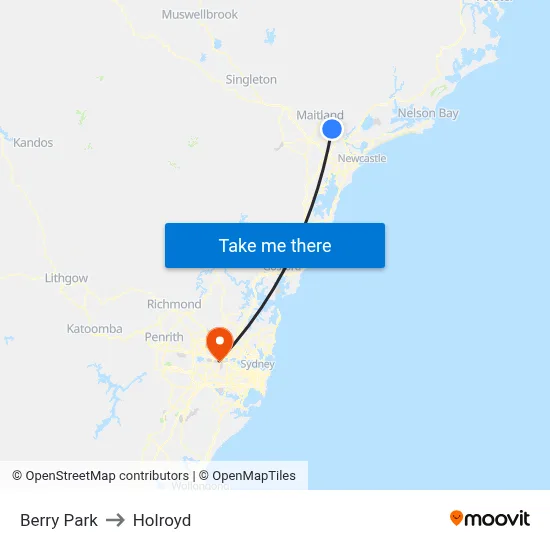 Berry Park to Holroyd map