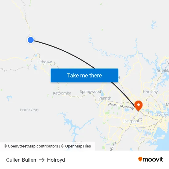 Cullen Bullen to Holroyd map