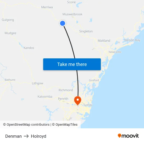 Denman to Holroyd map