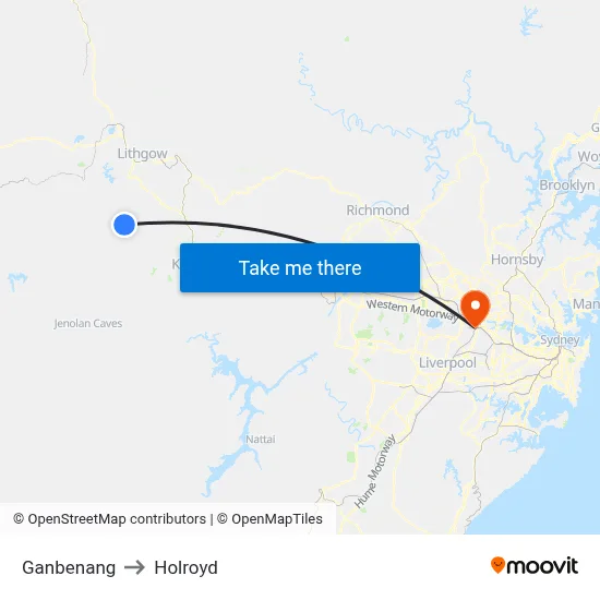 Ganbenang to Holroyd map