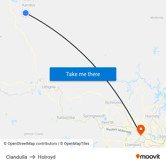 Clandulla to Holroyd map