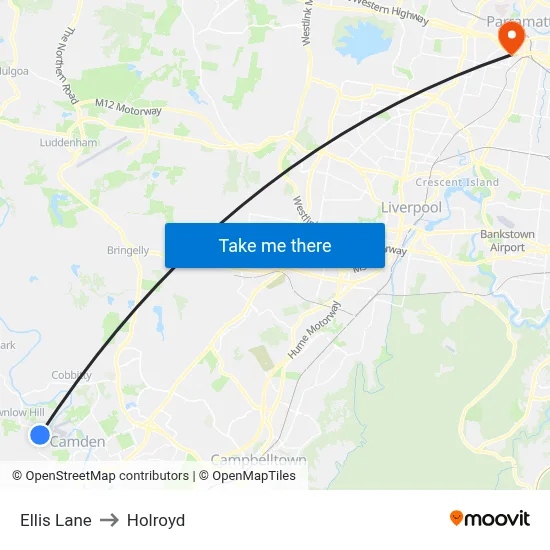 Ellis Lane to Holroyd map