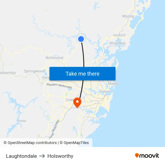 Laughtondale to Holsworthy map