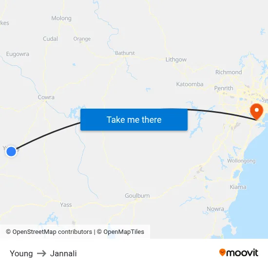 Young to Jannali map