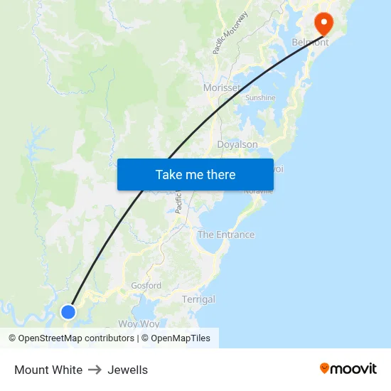 Mount White to Jewells map