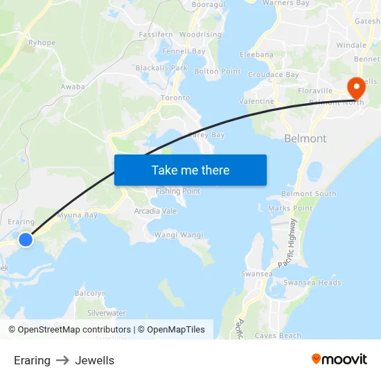 Eraring to Jewells map