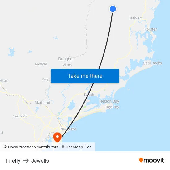 Firefly to Jewells map