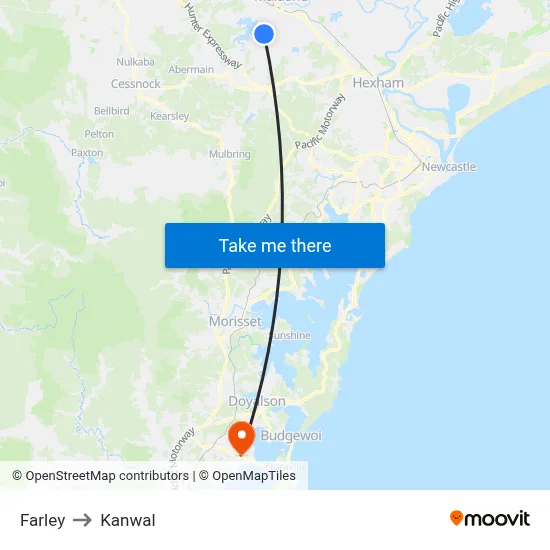 Farley to Kanwal map