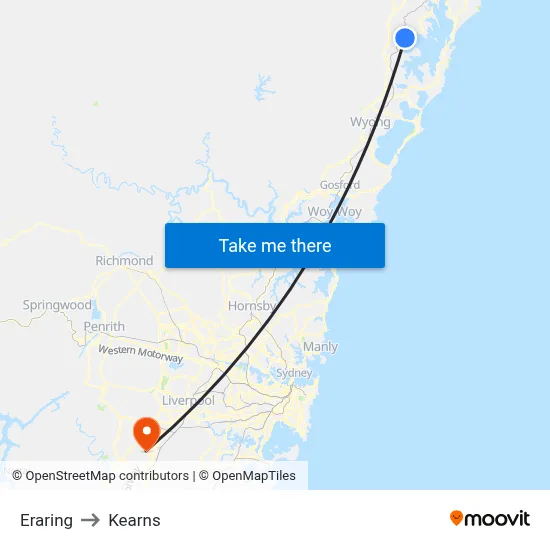 Eraring to Kearns map