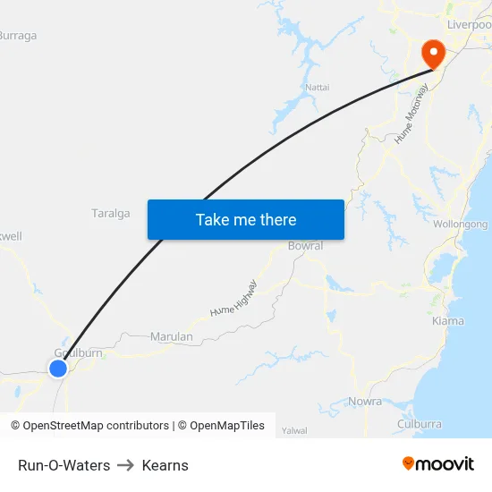 Run-O-Waters to Kearns map