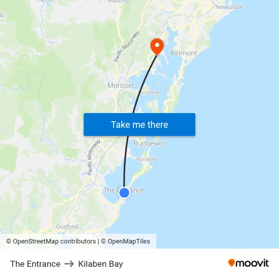 The Entrance to Kilaben Bay map