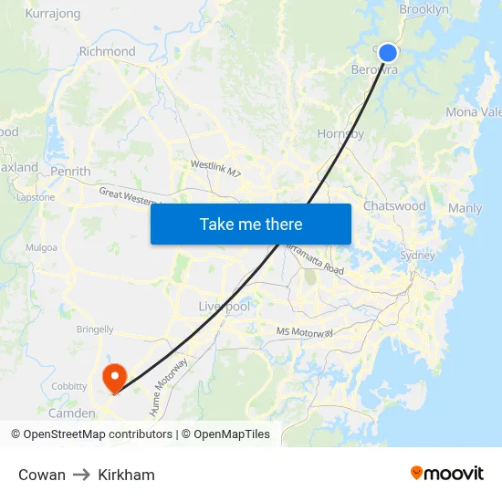 Cowan to Kirkham map
